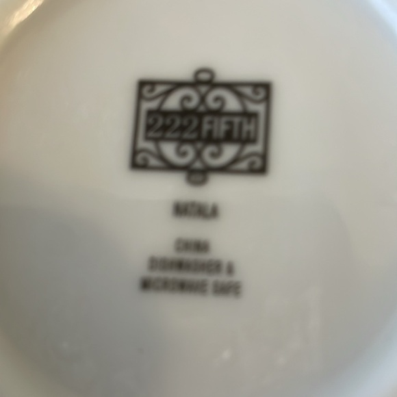 222 Fifth NATALA “PEACE” Tall 16 oz Christmas Latte Mug - Picture 6 of 7